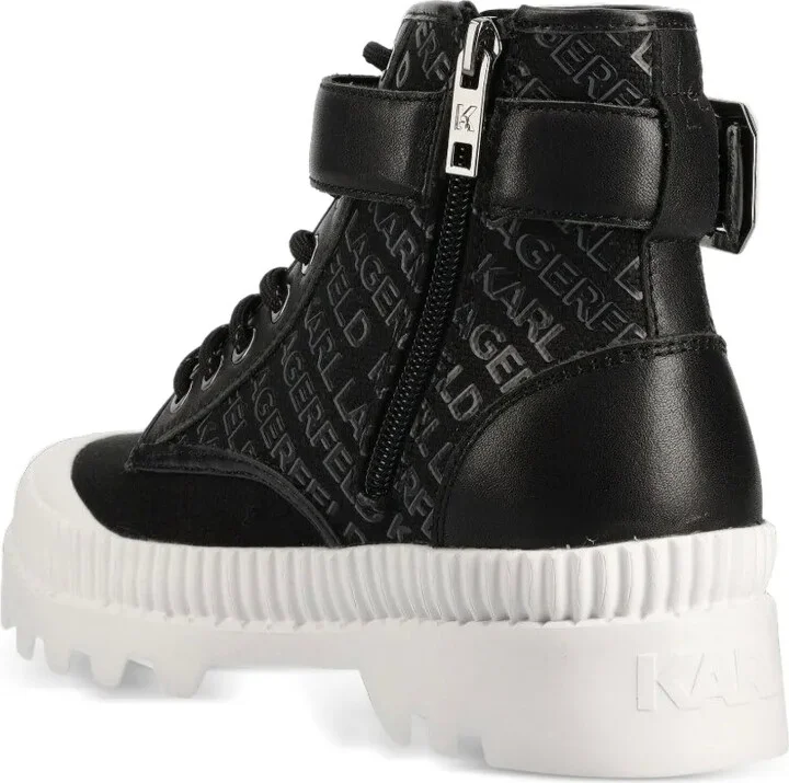 Logo-Print Combat Boots - Image 3
