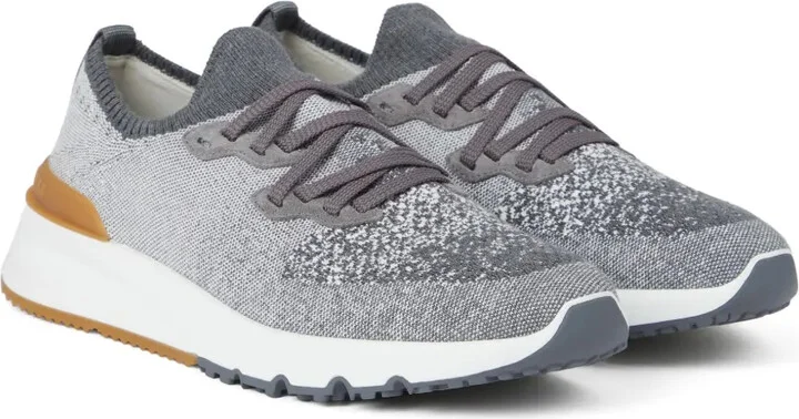 Logo-Print Cotton-Blend Sneakers - Image 2