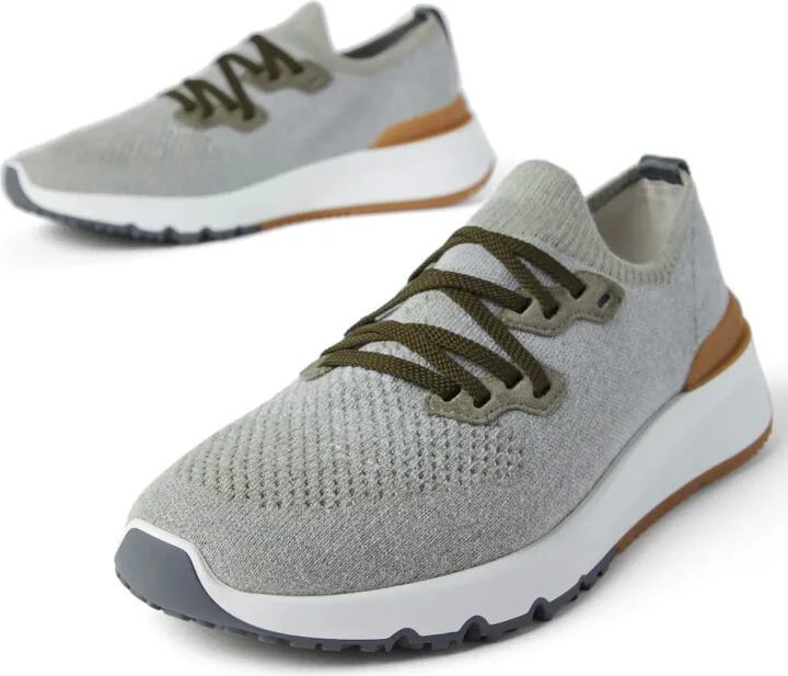 Logo-Print Cotton-Blend Sneakers - Image 4