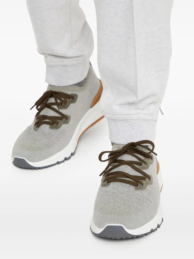 Logo-Print Cotton-Blend Sneakers - Image 5