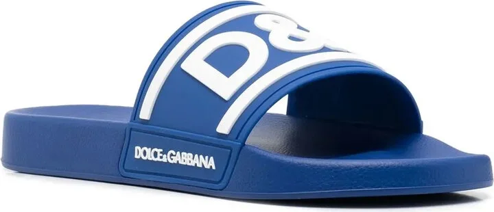 Logo-Print Detail Pool Slides - Image 2