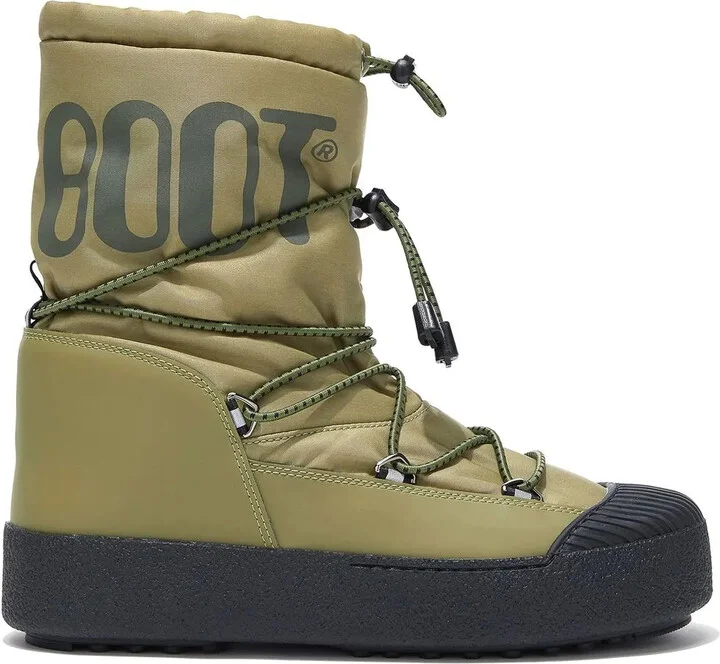 Logo-Print Detail Snow Boots