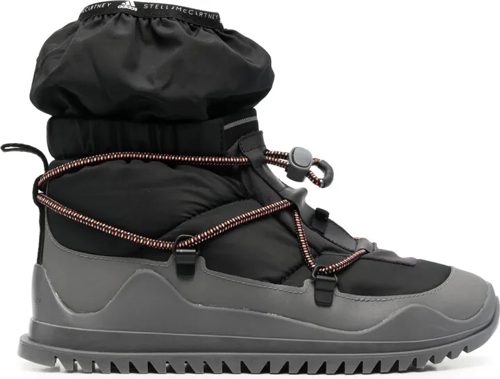 Logo-Print Drawstring Boots