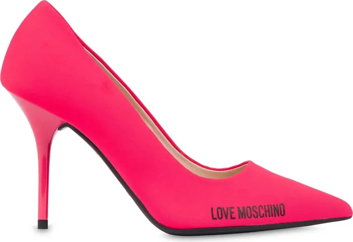 Logo-Print Goatskin Pumps