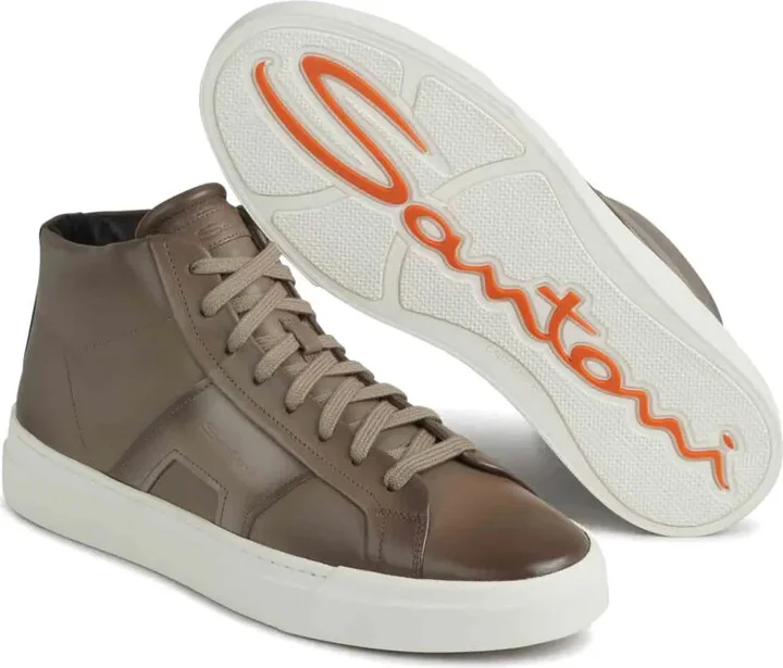 Logo-Print High-Top Sneakers - Image 4
