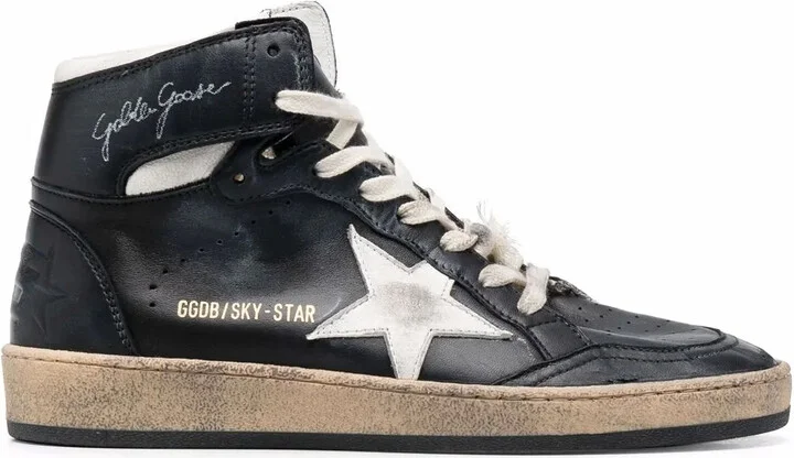 Logo-Print High-Top Suede Sneakers