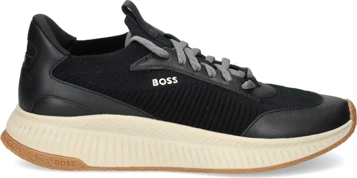 Logo-Print Knitted Sneakers