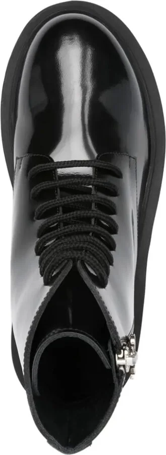 Logo-Print Lace-Up Boots - Image 4