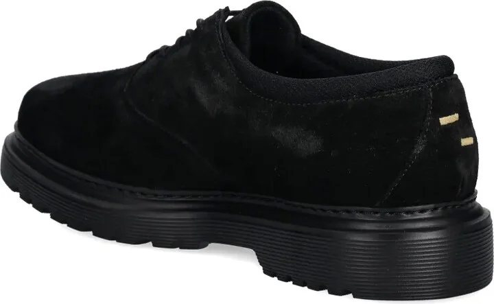 Logo-Print Lace-Up Derby Shoes - Image 3