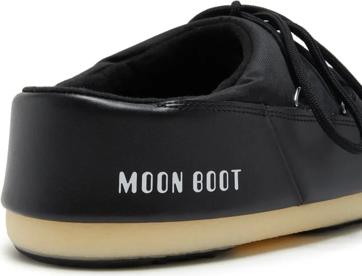 Logo-Print Lace-Up Mules - Image 2