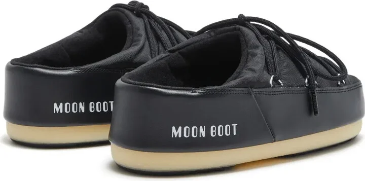 Logo-Print Lace-Up Mules - Image 3
