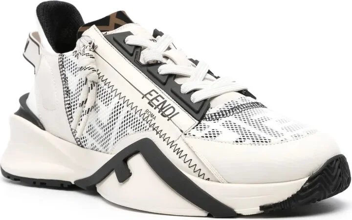 Logo-Print Lace-Up Sneakers - Image 2