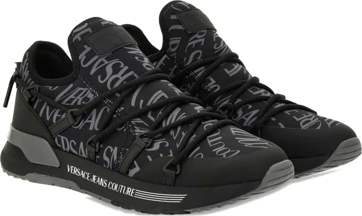 Logo-Print Lace-Up Sneakers - Image 3
