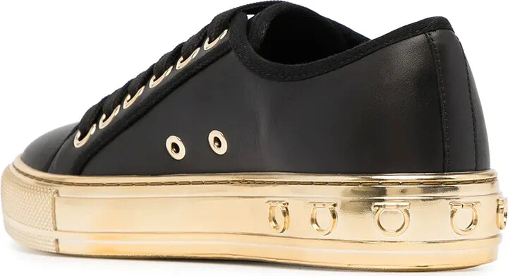 Logo-Print Lace-Up Sneakers - Image 3
