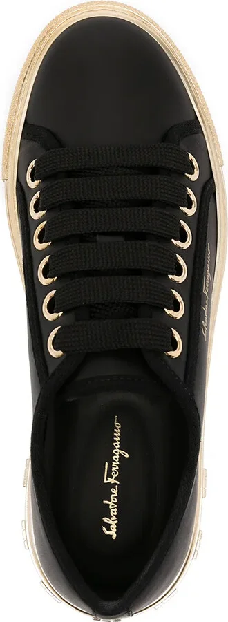 Logo-Print Lace-Up Sneakers - Image 4