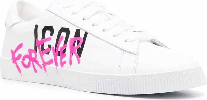 Logo-Print Lace-Up Sneakers - Image 2