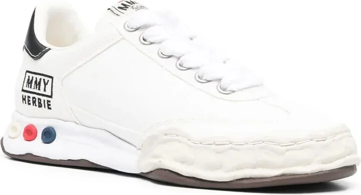 Logo-Print Lace-Up Sneakers - Image 2