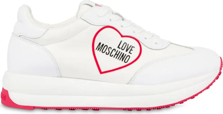Logo-Print Lace-Up Sneakers