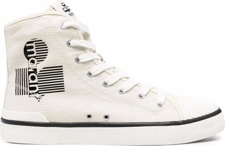 Logo-Print Lace-Up Sneakers