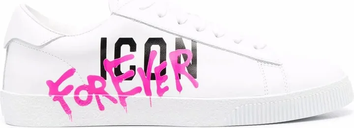 Logo-Print Lace-Up Sneakers
