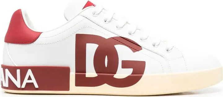 Logo-Print Lace-Up Sneakers