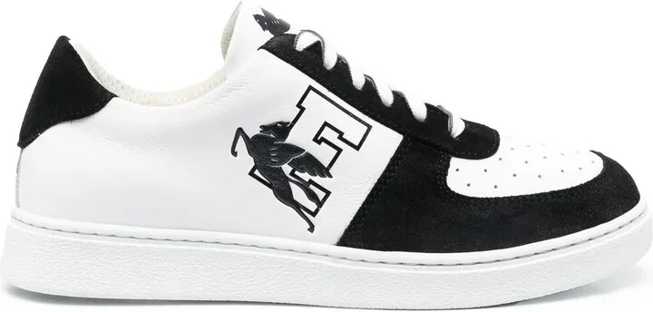 Logo-Print Lace-Up Sneakers