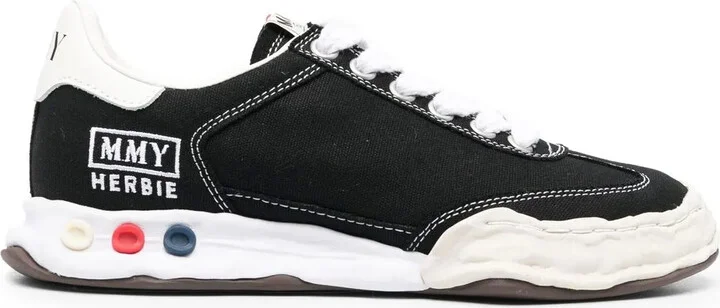Logo-Print Lace-Up Sneakers