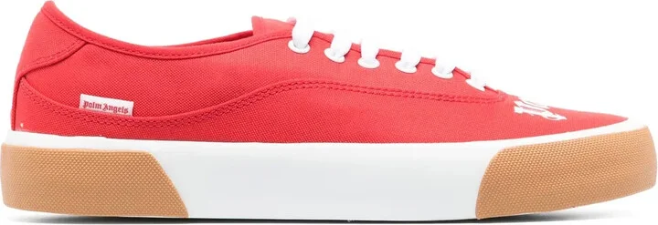 Logo-Print Lace-Up Sneakers