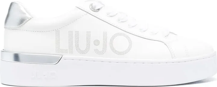 Logo-Print Lace-Up Sneakers