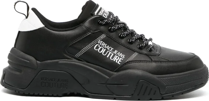 Logo-Print Lace-Up Sneakers