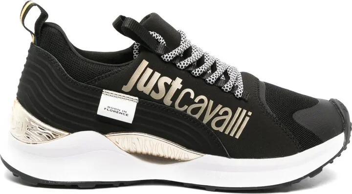 Logo-Print Lace-Up Sneakers