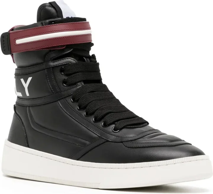 Logo-Print Leather Ankle Boots - Image 2