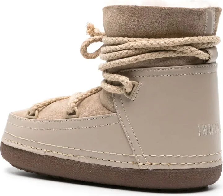 Logo-Print Leather Boots - Image 3