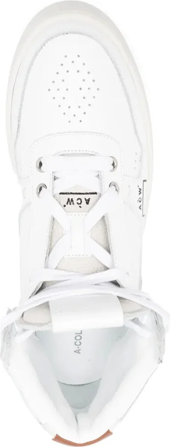 Logo-Print Leather Hi-Top Sneakers - Image 4