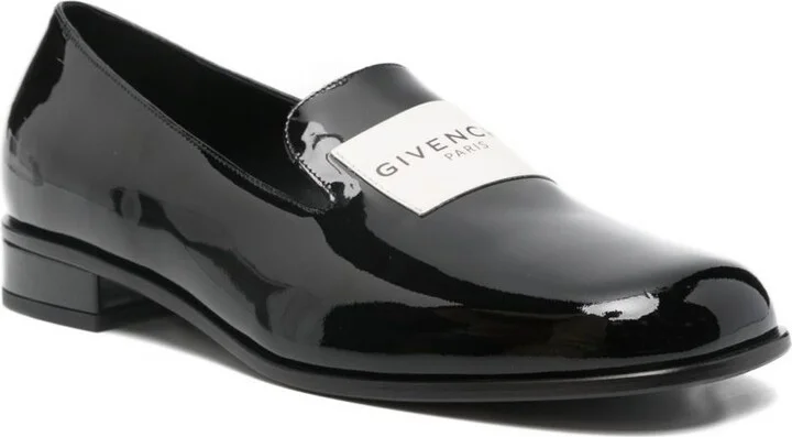Logo-Print Leather Loafers - Image 2