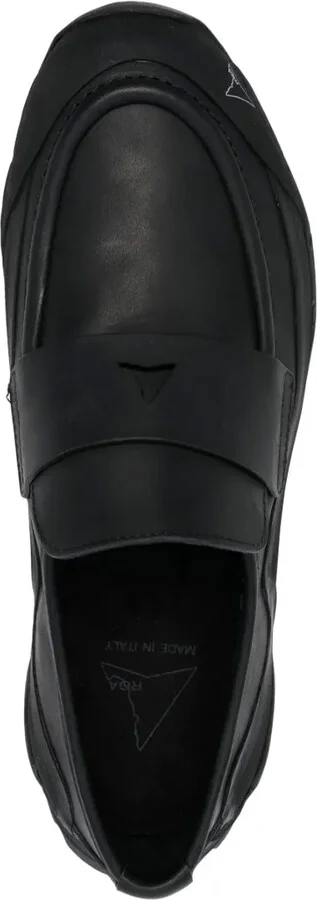 Logo-Print Leather Loafers - Image 4