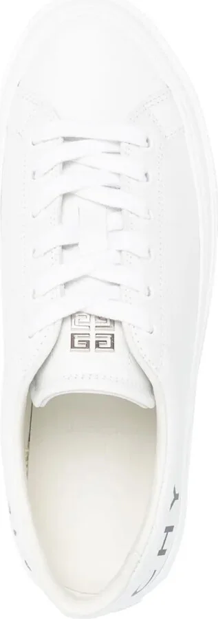 Logo-Print Leather Low-Top Sneakers - Image 4
