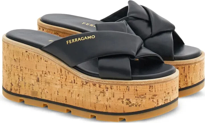 Logo-Print Leather Sandals - Image 2