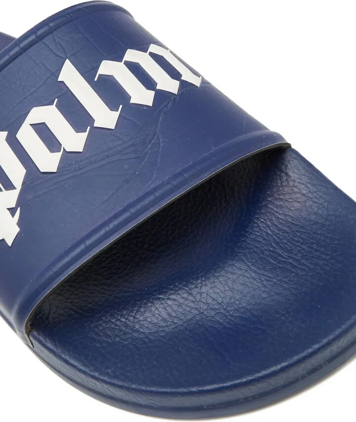 Logo-Print Leather Slides - Image 5