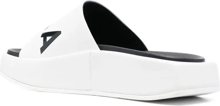 Logo-Print Leather Slides - Image 3