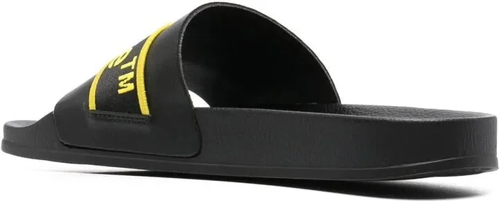 Logo-Print Leather Slides - Image 3