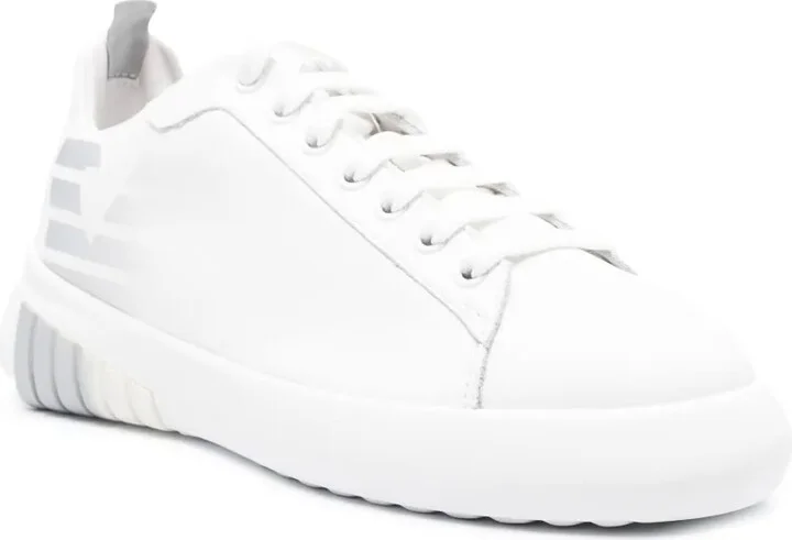 Logo-Print Leather Sneakers - Image 2