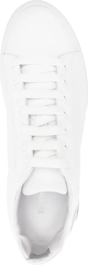 Logo-Print Leather Sneakers - Image 4