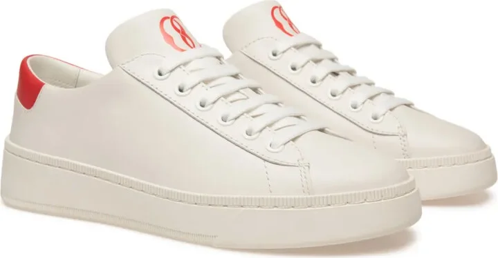 Logo-Print Leather Sneakers - Image 2