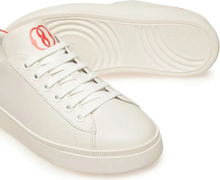 Logo-Print Leather Sneakers - Image 4