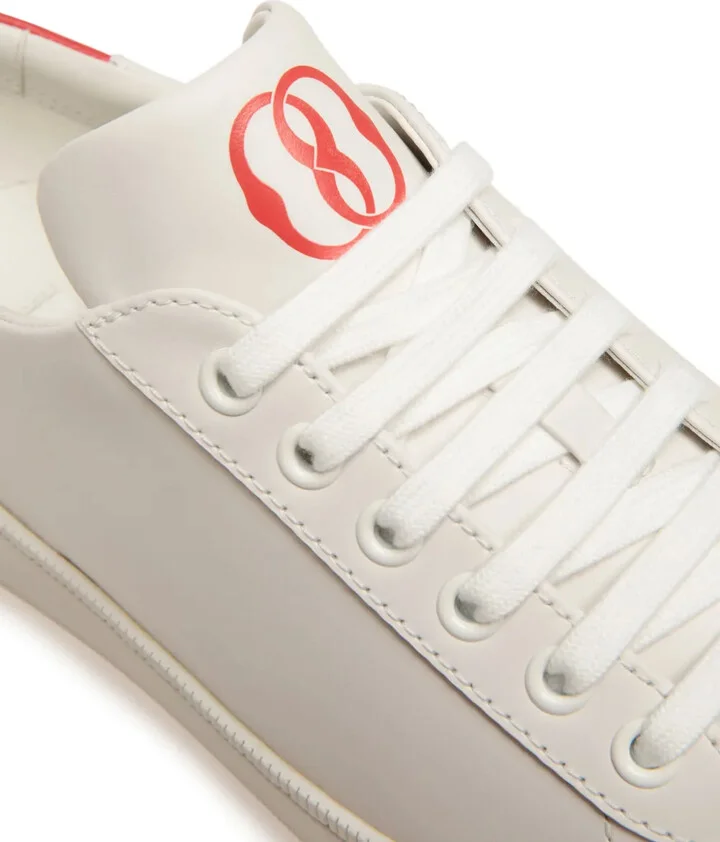 Logo-Print Leather Sneakers - Image 5