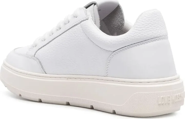 Logo-Print Leather Sneakers - Image 3