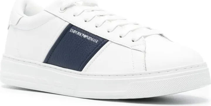 Logo-Print Leather Sneakers - Image 2