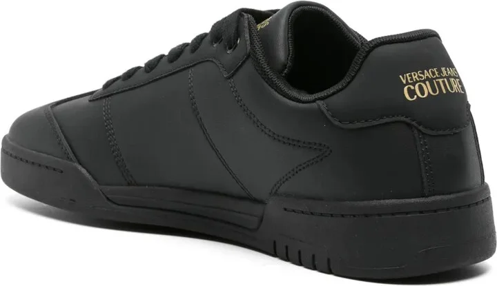 Logo-Print Leather Sneakers - Image 3