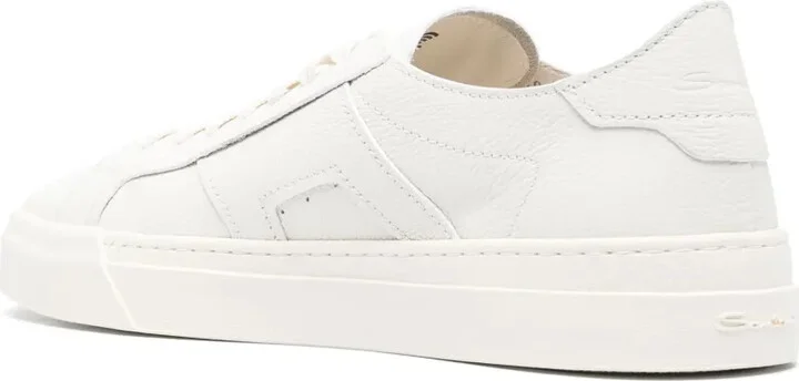 Logo-Print Leather Sneakers - Image 3